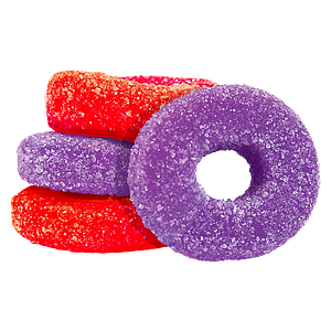 Olli O's - Sour Grape & Strawberry THC/CBC/CBD Soft Chews