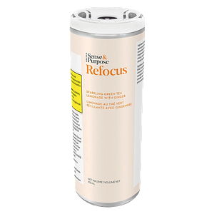 Sense & Purpose - Refocus: Sparkling Green Tea Lemonade With Ginger