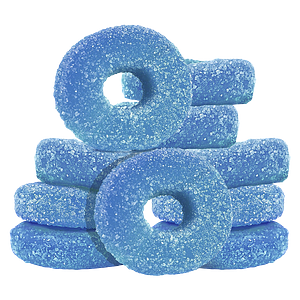 Olli O's - 100 Thc Multipack Blue Raspberry Gummies