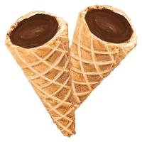 A-HA! - Milk Chocolate Live Rosin Waffle Cones