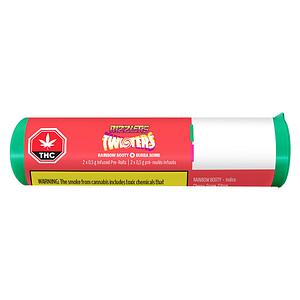 RIZZLERS - Twisters - Rainbow Booty + Bubba Bomb Infused Pre Roll image 2