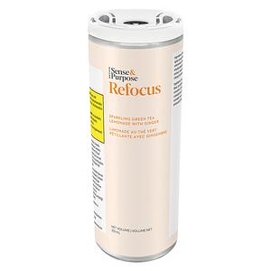 Sense & Purpose - Refocus: Sparkling Green Tea Lemonade With Ginger