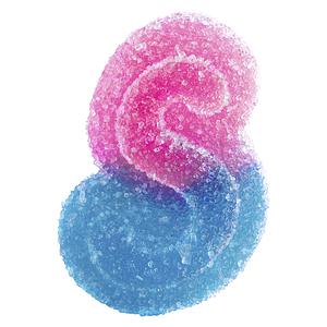 SOURZ by Spinach - Fully Blasted Blue Raspberry Watermelon Soft Chews