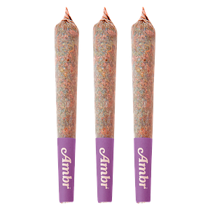 AMBR - Grape Pluto Distillate Infused Pre-Roll Pack