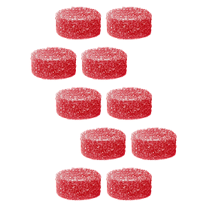 Edison Sonics - Red Razz Chiller Multi-Pack 50 THC:CBD Gummies