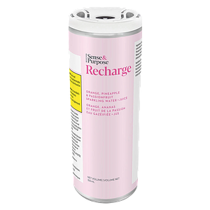 Sense & Purpose - Recharge Orange Pineapple Passionfruit Sparkling Water Juice